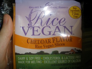 Vegan Brand rice cheese